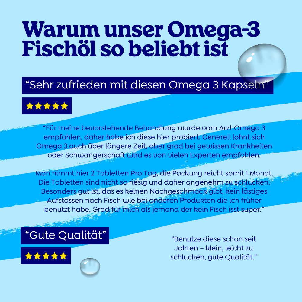Arctic Blue | Omega 3 DHA- und EPA-Fischöl - MSC (60 kleine Kapseln)