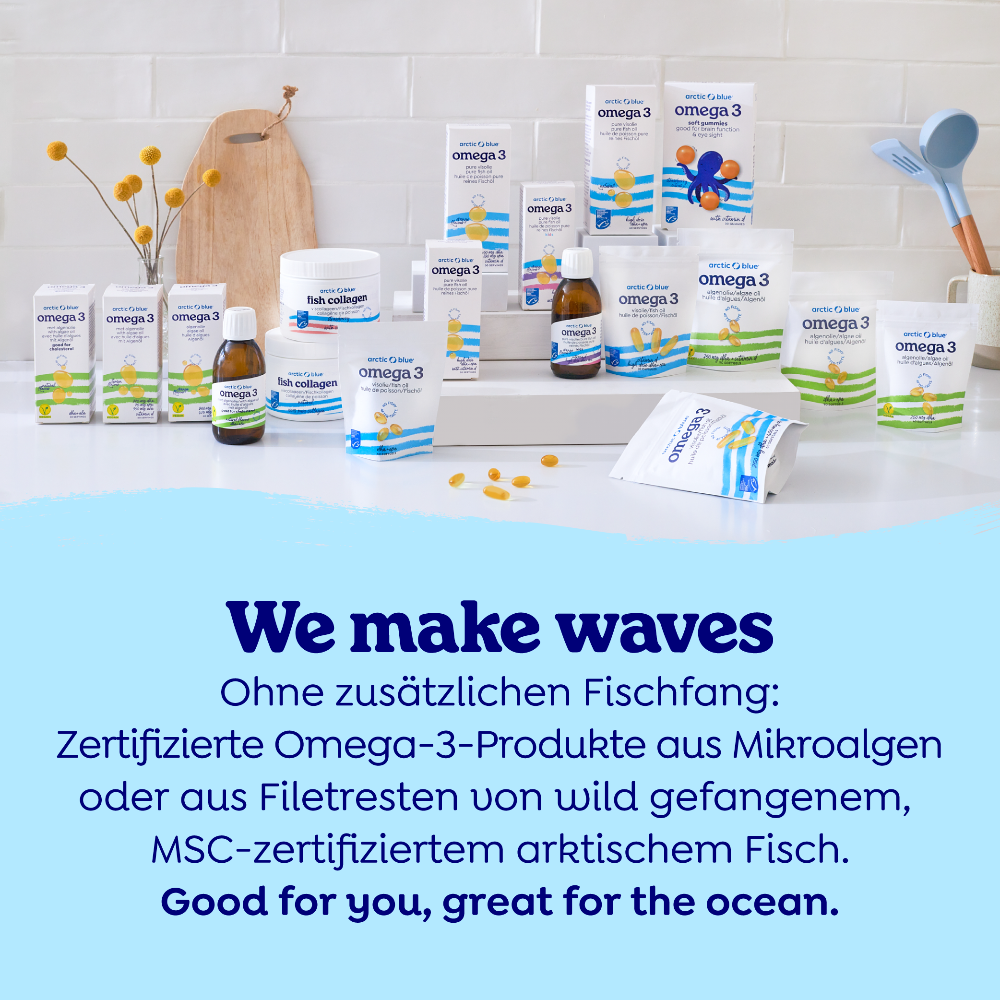 Arctic Blue | Omega 3 Algenöl DHA - Vegan - 60 Weichkapseln