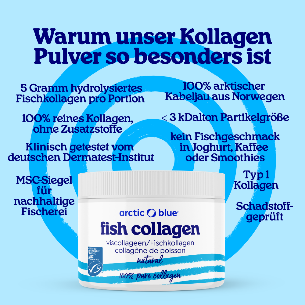 Arctic Blue Natürliches Fischkollagenpulver · MSC (150 g) – Bild 3