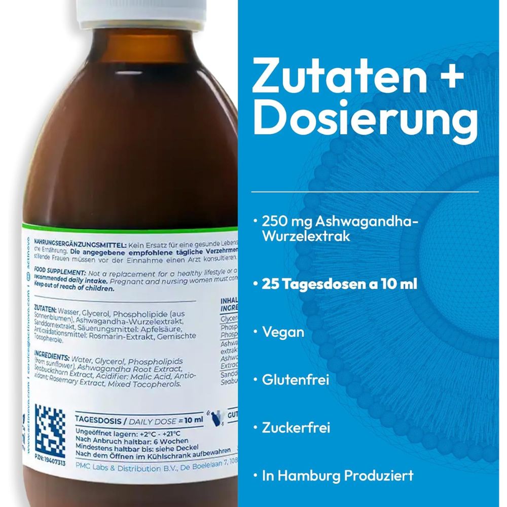 ActiNovo Ashwagandha Liposomal · 250ml – Bild 2