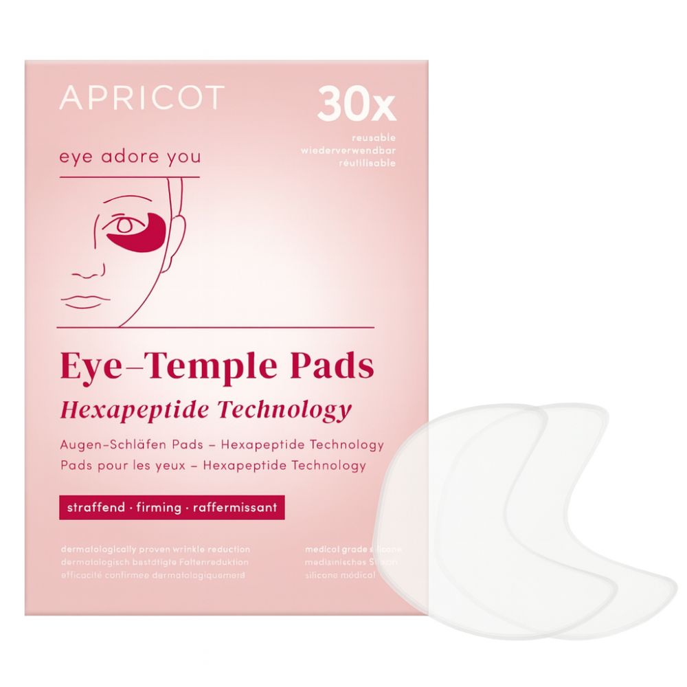 APRICOT Wiederverwendbare Augen-Schläfen Pads mit Hexapeptid · 30 Behandlungen