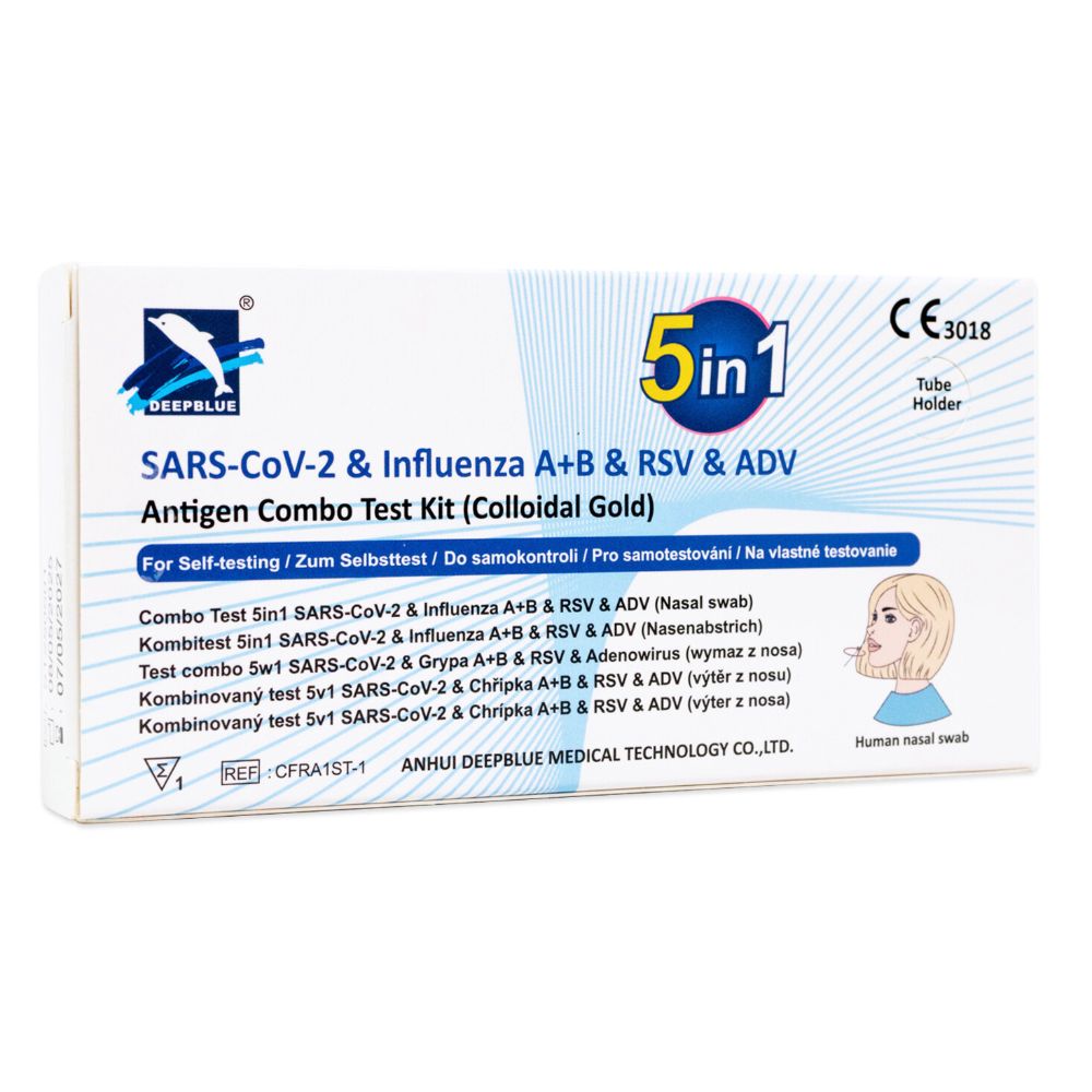 NEU: DeepBlue 5-in-1 Kombi-Schnelltest – COVID-19, Influenza A+B, RSV & Adenovirus