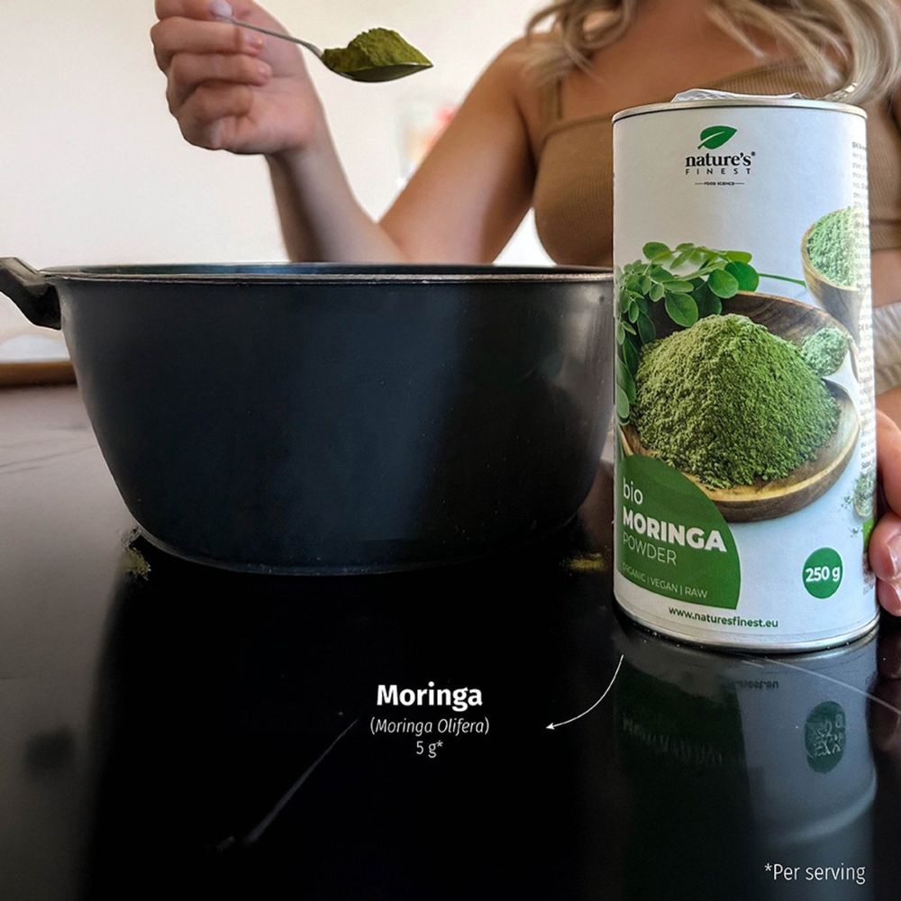 Nature's Finest Bio Moringa Pulver für Blutzucker, Verdauung & Vitalität – Bild 3