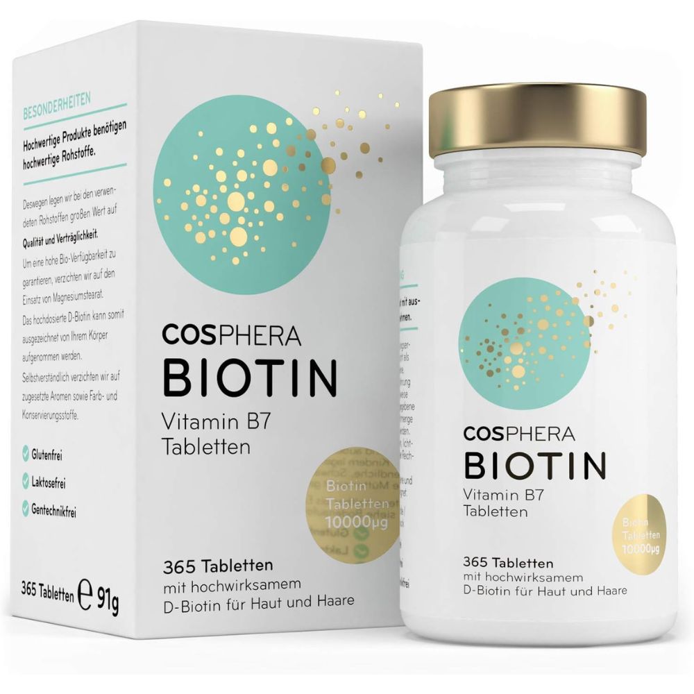 Cosphera Biotin Tabletten für Haut und Haare · 365 Stück