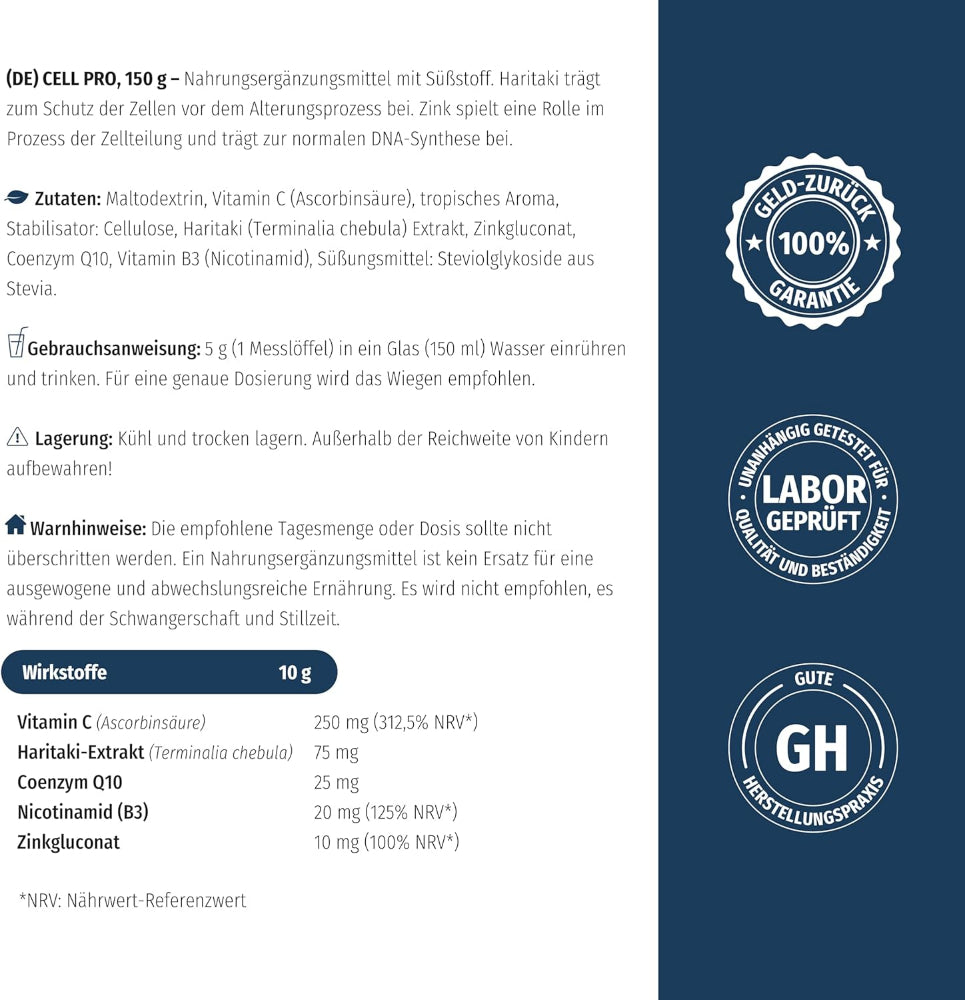 Nature's Finest Cell PRO für Zellschutz und Regeneration (Anti-aging) – Bild 6