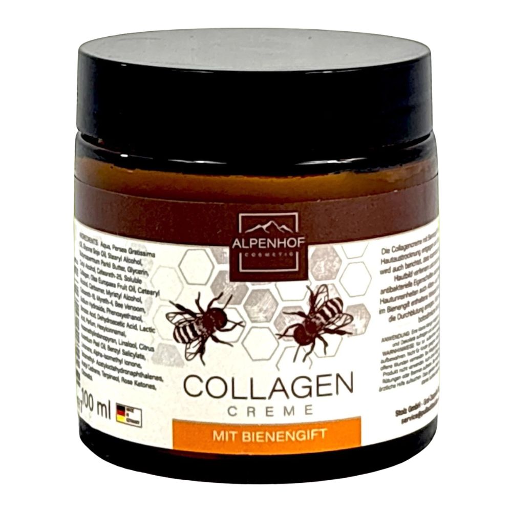 Alpenhof Collagen Creme mit Bienengift zur täglichen Pflege von Gesicht und Dekolleté · 100ml – Bild 4