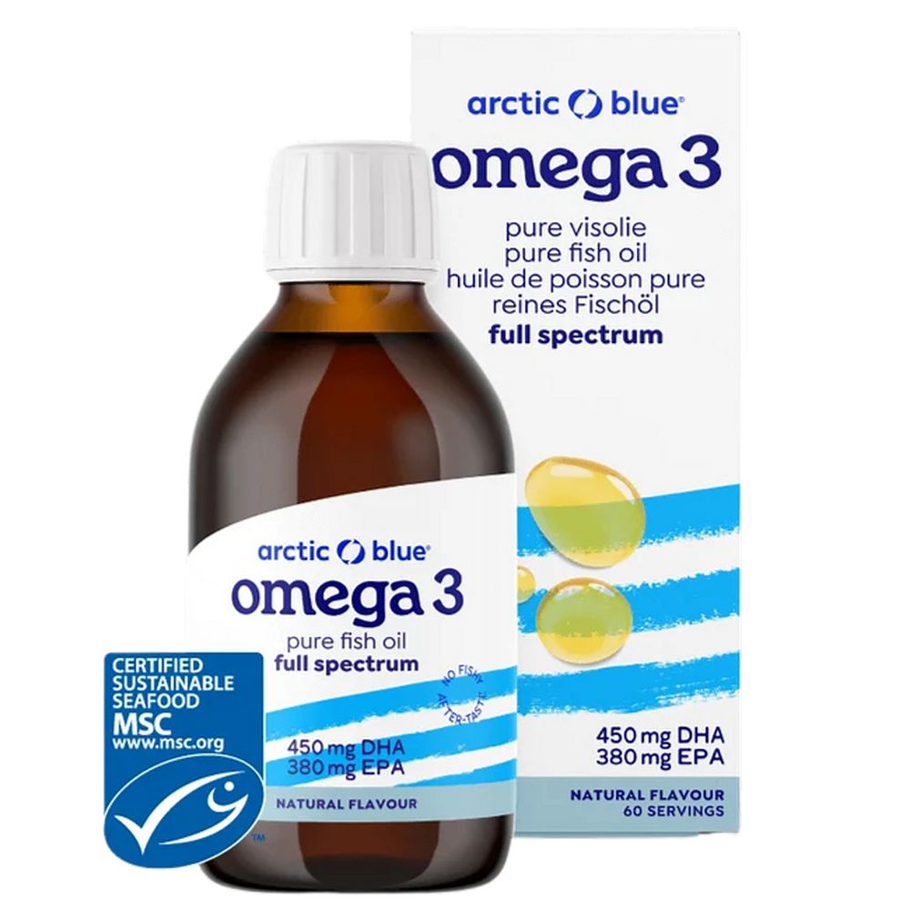 Arctic Blue | Pures Fischöl Omega-3 - natürlicher Geschmack - 300ml
