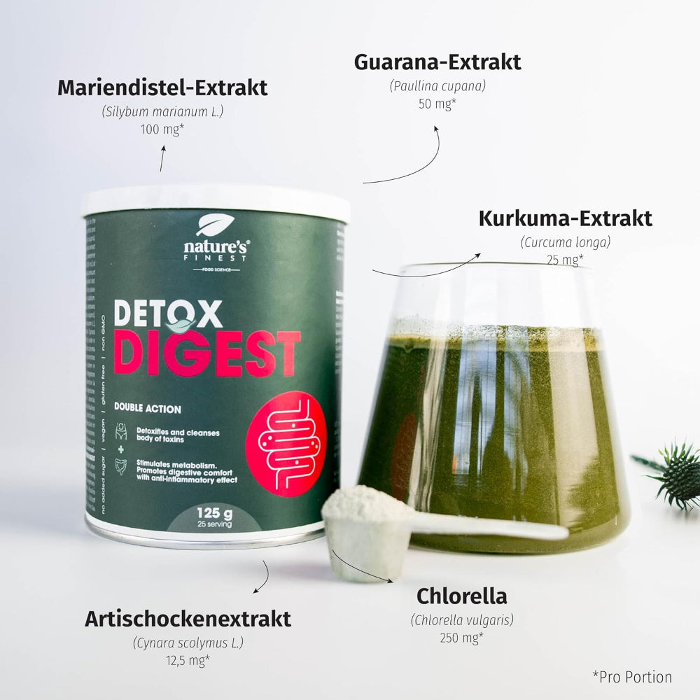 Nature's Finest Detox Digest 2-in-1 Verdauungs-Entgiftungsformel – Bild 3