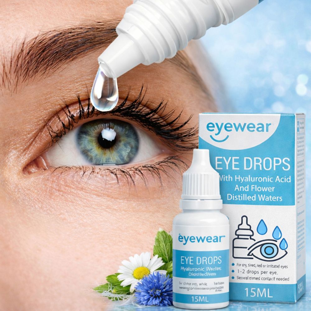 Eyewear | Augentropfen mit Hyaluronsäure & Blütenwässern – 15 ml