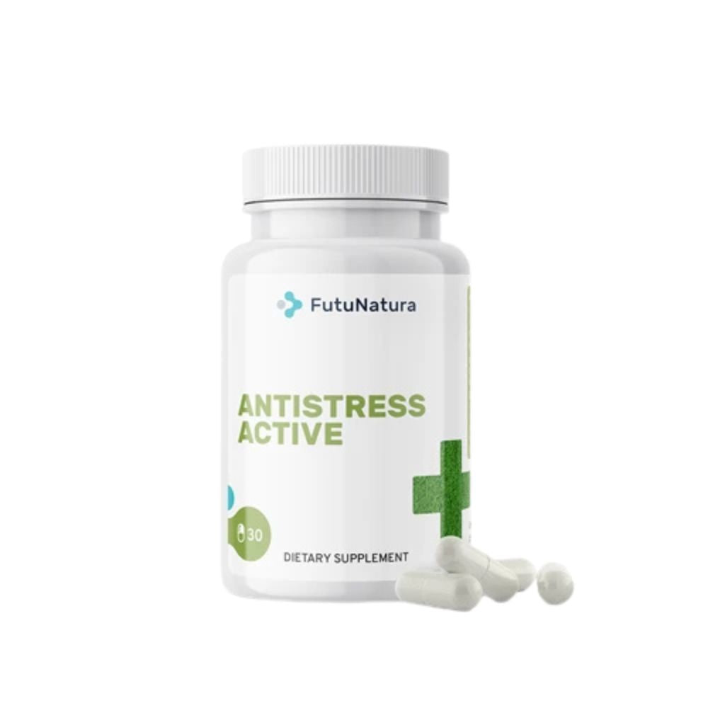 FutuNatura | AntiStress Active - Psychisches Wohlbefinden und Stress - 30 Kapseln