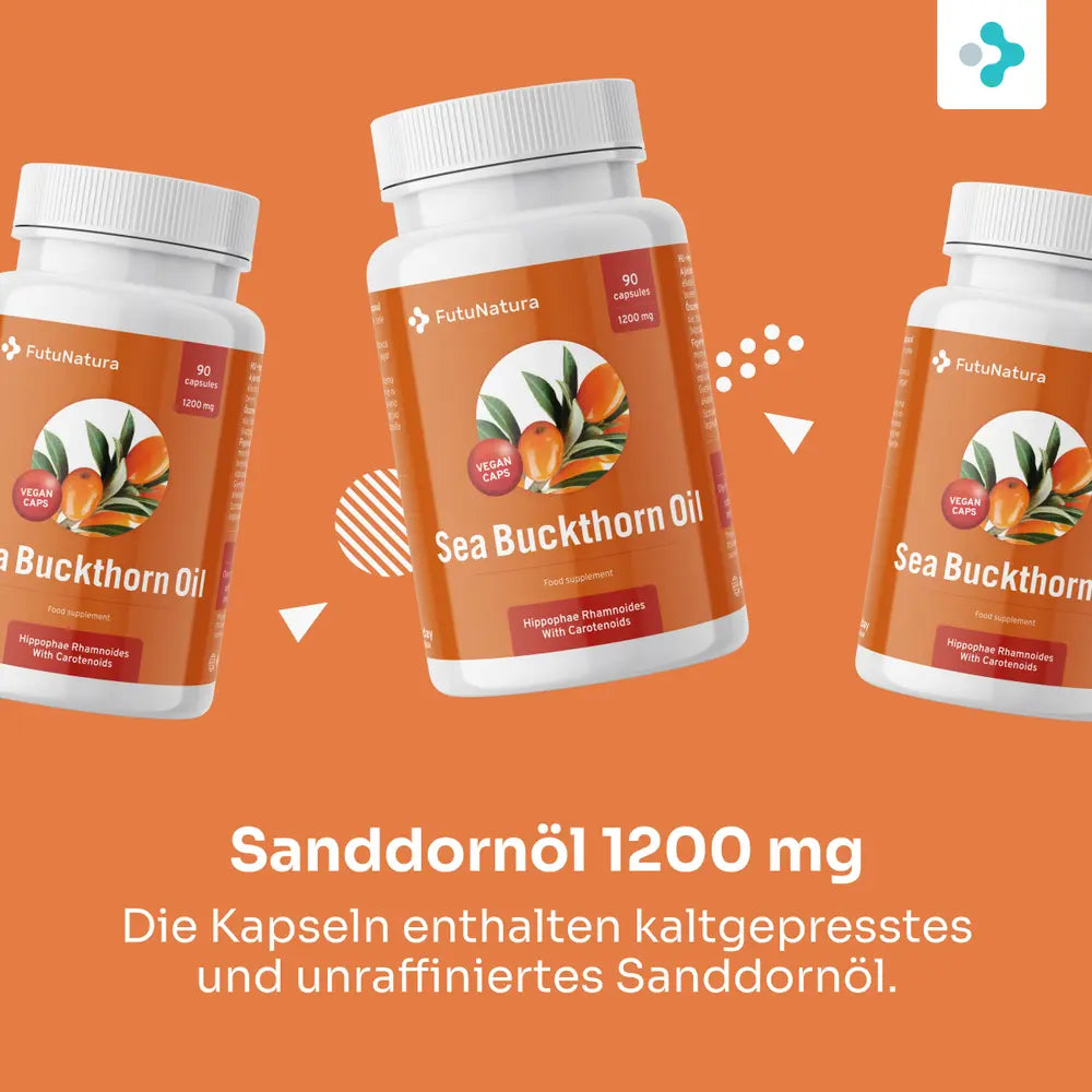 FutuNatura Sanddornöl 1200 mg · Verdauung, Immunsystem und Herz-Kreislauf · 90 Kapseln – Bild 4