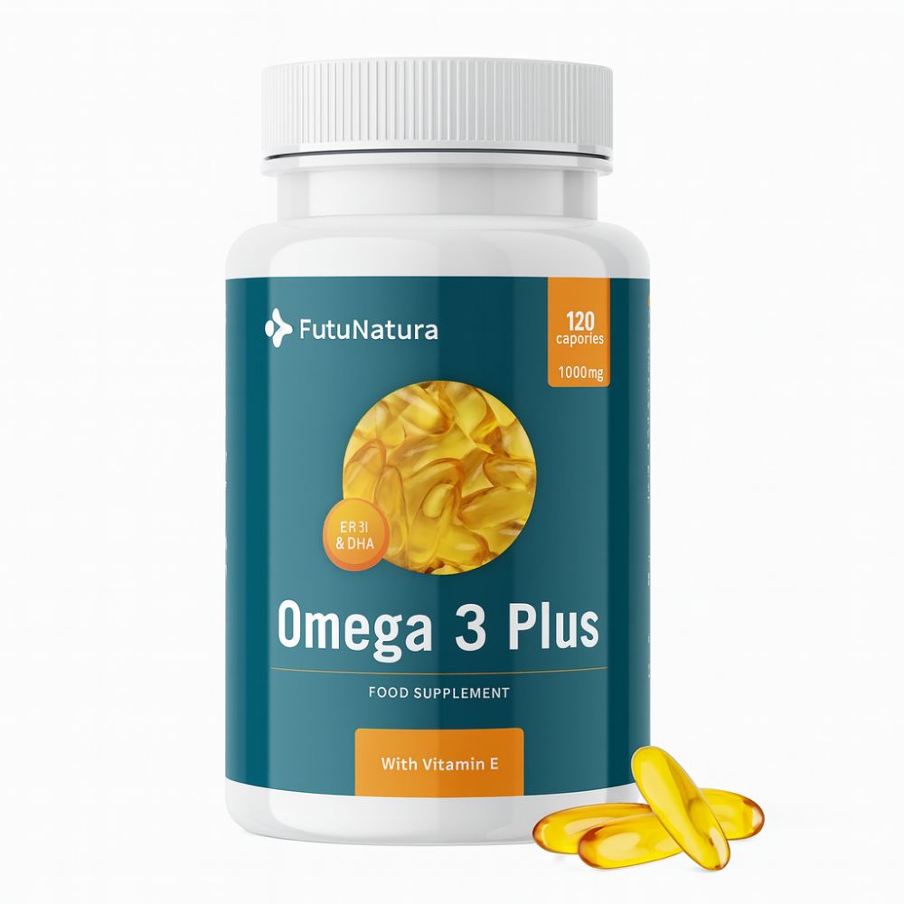 FutuNatura Omega-3-Plus 1000 mg für das Herz und Gehirn · 120 Weichkapseln