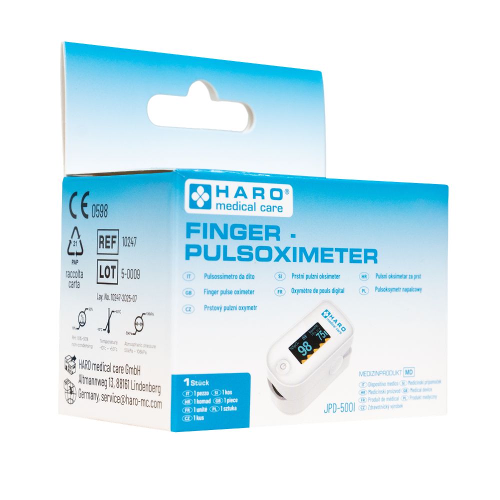 Haro Finger-Pulsoximeter zur Messung der SpO₂ & Herzfrequenz – Bild 4