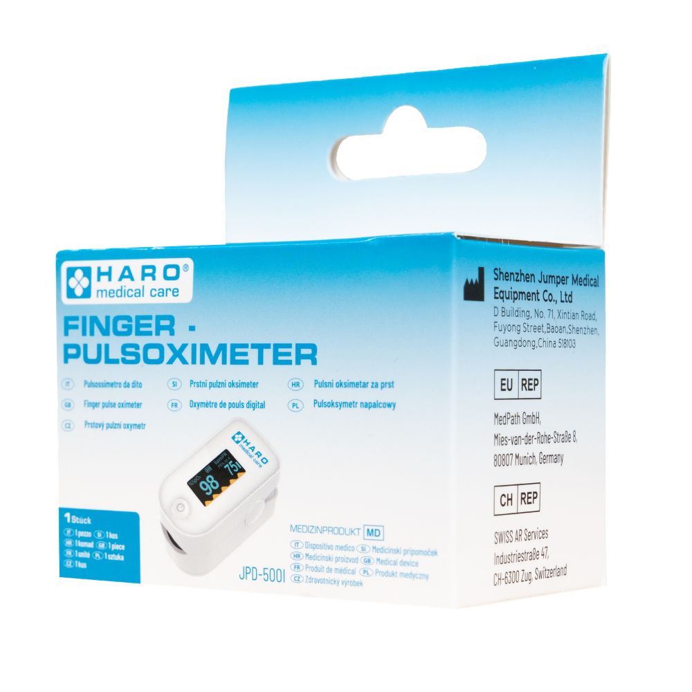 Haro Finger-Pulsoximeter zur Messung der SpO₂ & Herzfrequenz – Bild 3