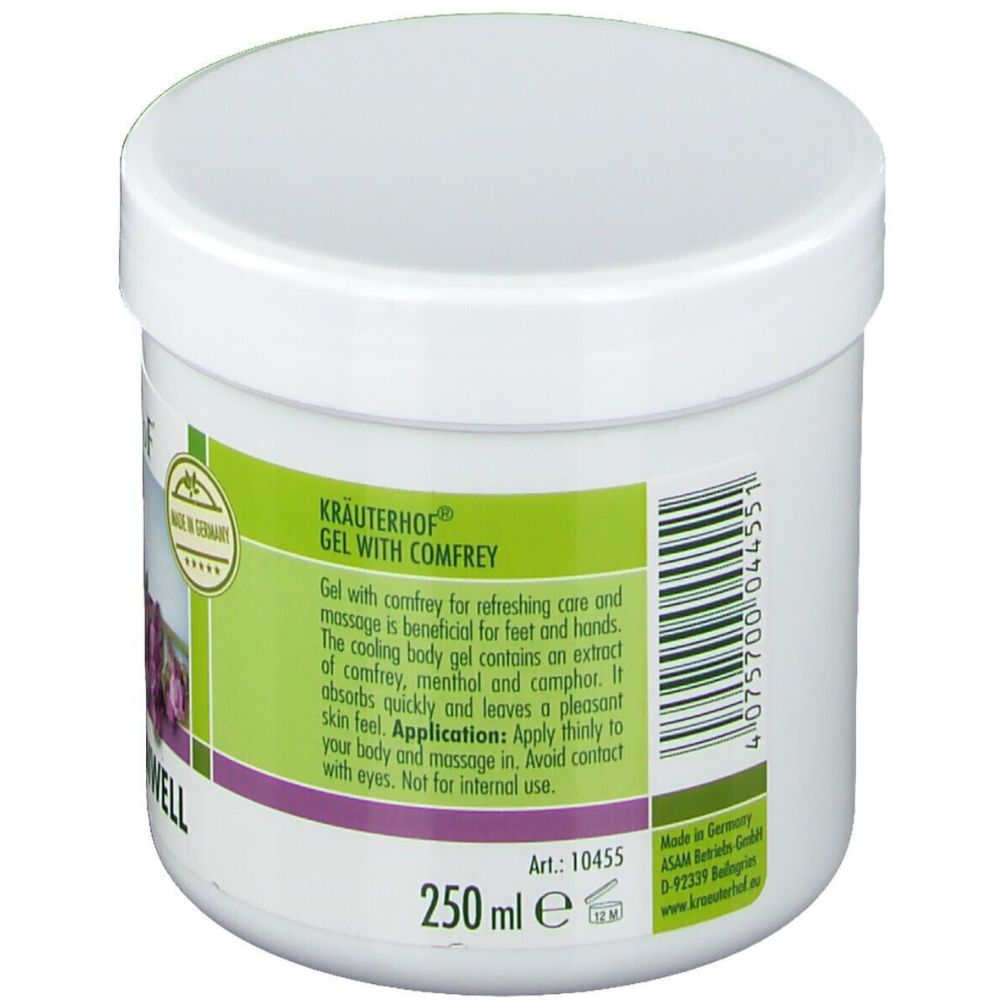 Kräuterhof Gel mit Beinwell · 250ml – Bild 4
