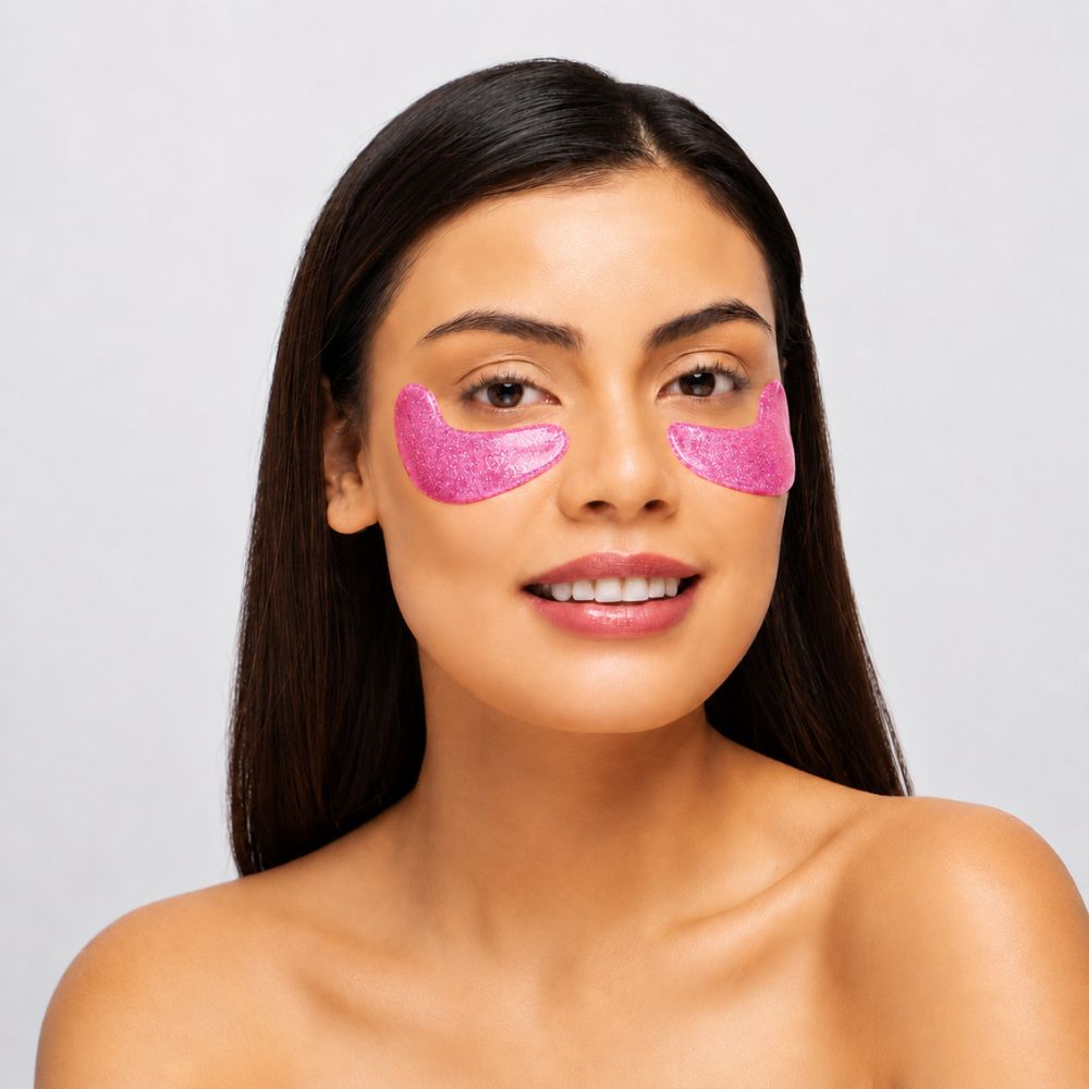 IDC Institute Glitter Augenpads · Rosa – Bild 3