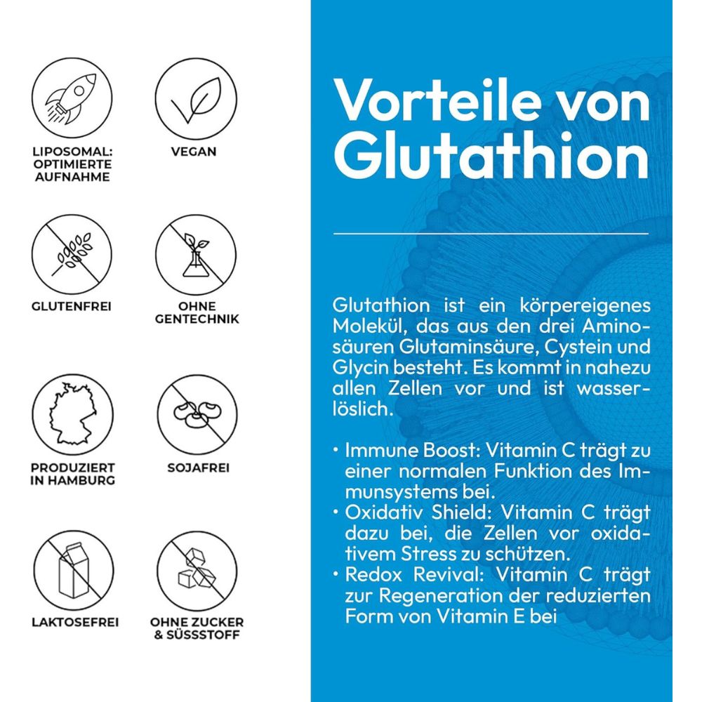 ActiNovo Glutathion Liposomal 400mg mit Mango- & Drachenfruchtgeschmack · 250ml – Bild 3