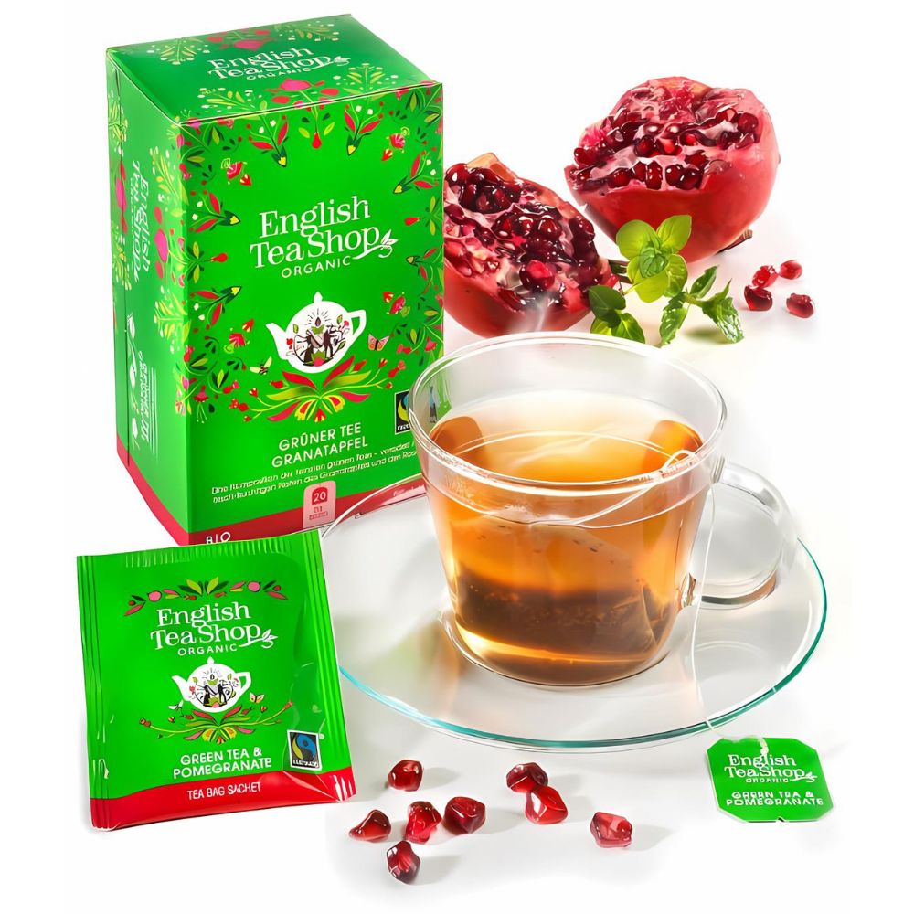 English Tea Company Grüner Tee Granatapfel · 20 Teebeutel – Bild 4