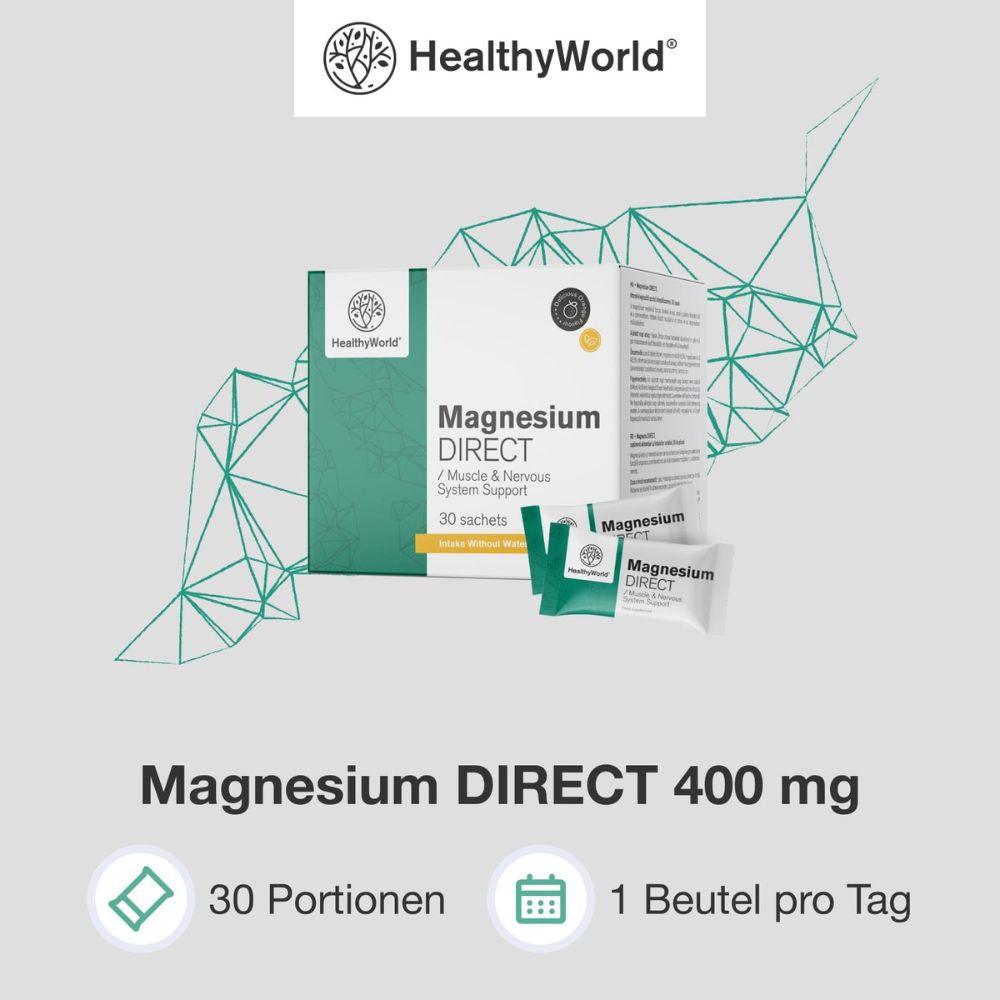 HealthyWorld | Magnesium DIRECT 400 mg - 30 Beutel
