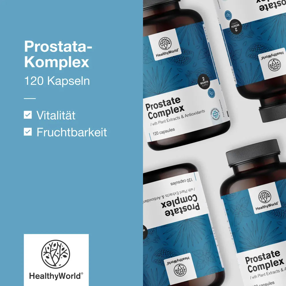 HealthyWorld Prostata-Komplex für Harnfunktion und Sexualität · 120 Kapseln – Bild 3
