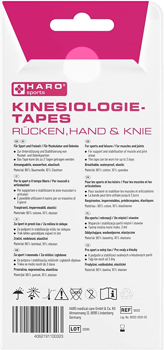 Haro Kinesiologietapes Rücken, Hand und Knie · 8 Stück – Bild 5