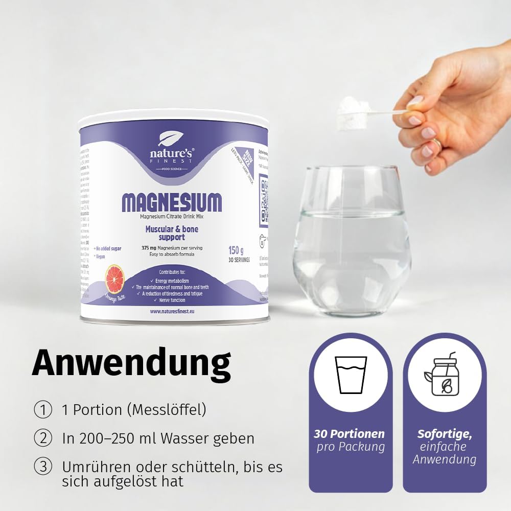 Nature's Finest Magnesium für Muskeln, Knochen & Energie – Bild 5