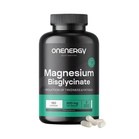 OnEnergy | Magnesiumbisglycinat 300 mg für maximale Effizienz - 180 Kapseln