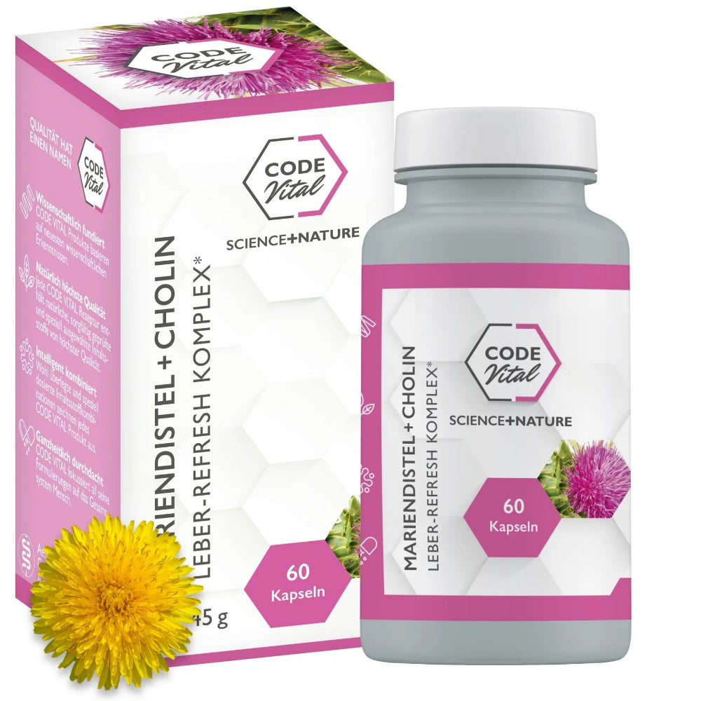 Code Vital | Mariendistel + Cholin - LEBER REFRESH KOMPLEX