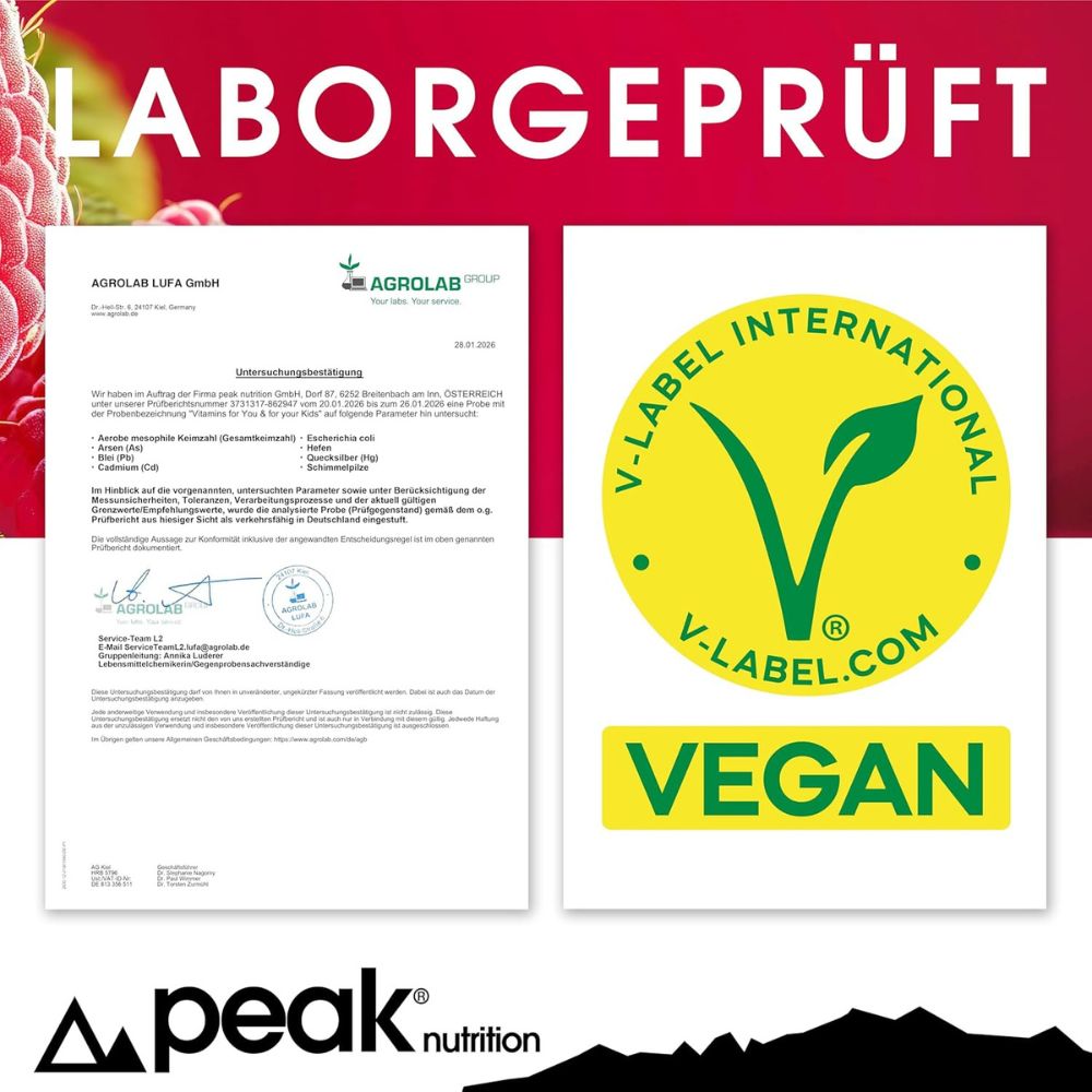 peak nutrition Vitamins for You and your Kids Multivitamin Tropfen · 20 ml – Bild 5