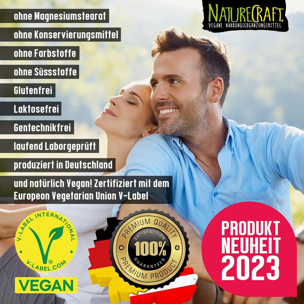 NatureCraft Vegan Multivitamins · 120 Kapseln – Bild 3