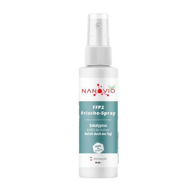 Nanovio | FFP2 Frische-Spray mit 5 natürliche Duftnoten - 50ml