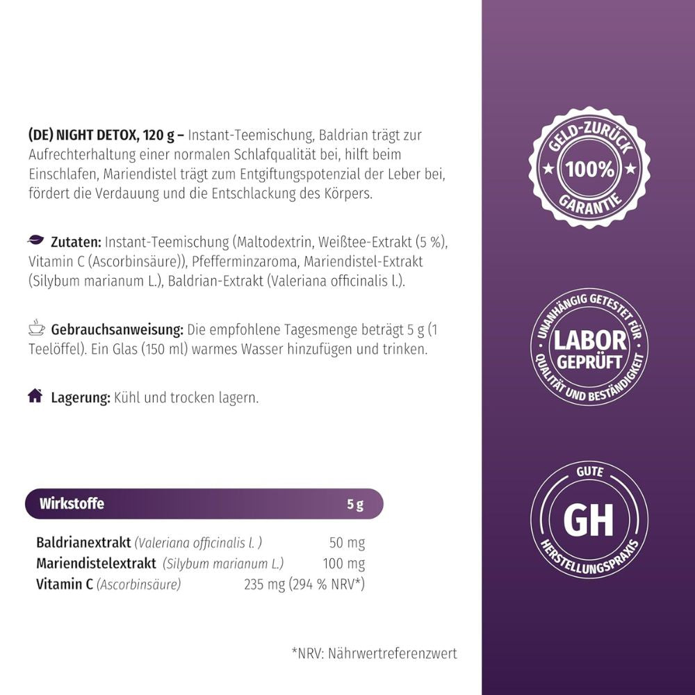 Nature's Finest Night Detox-Tee zur nächtlichen Entgiftung & Regeneration · 120g – Bild 6