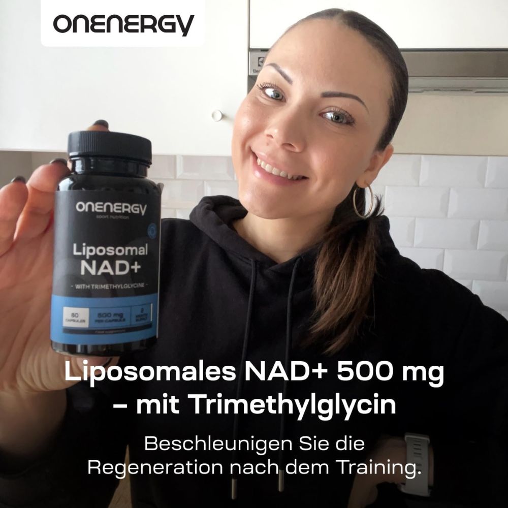 OnEnergy Liposomales NAD+ 500 mg · mit Trimethylglycin · 60 Kapseln – Bild 4