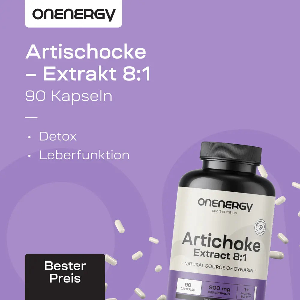 OnEnergy Artischocke · Extrakt 8:1 · 90 Kapseln – Bild 3