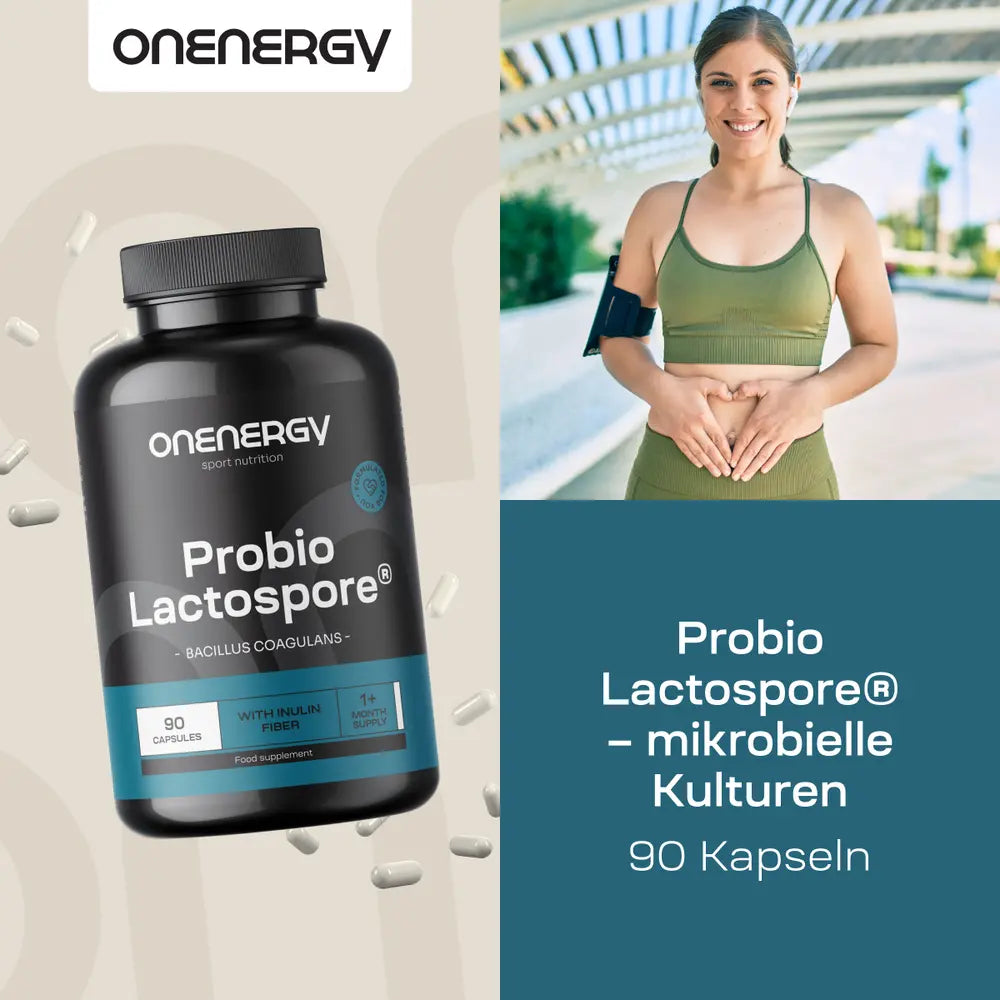 OnEnergy Probio Lactospore® · mikrobielle Kulturen mit Inulin · 90 Kapseln – Bild 4