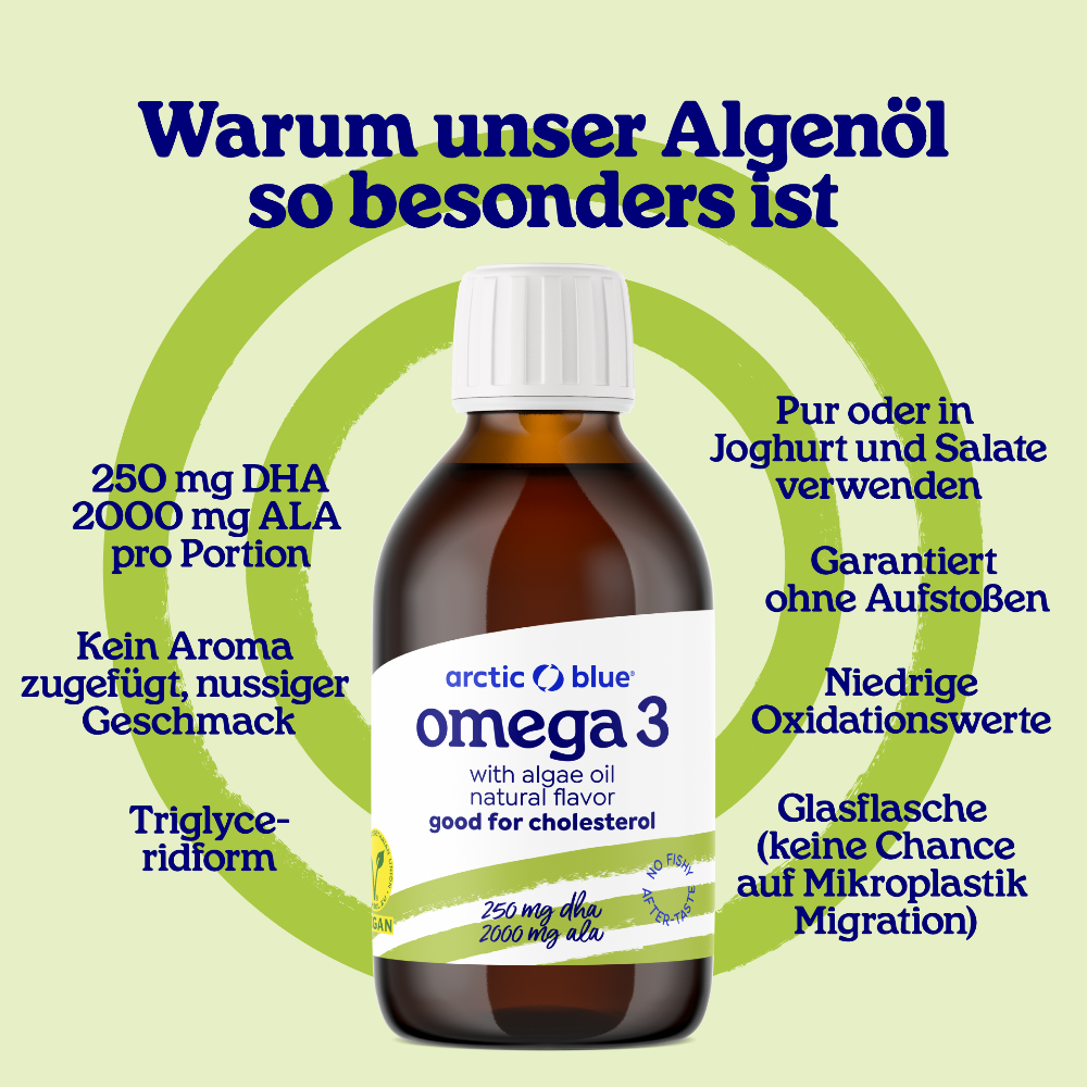 Arctic Blue Omega 3 mit Algenöl und Leinsamenöl · 150 ml – Bild 4