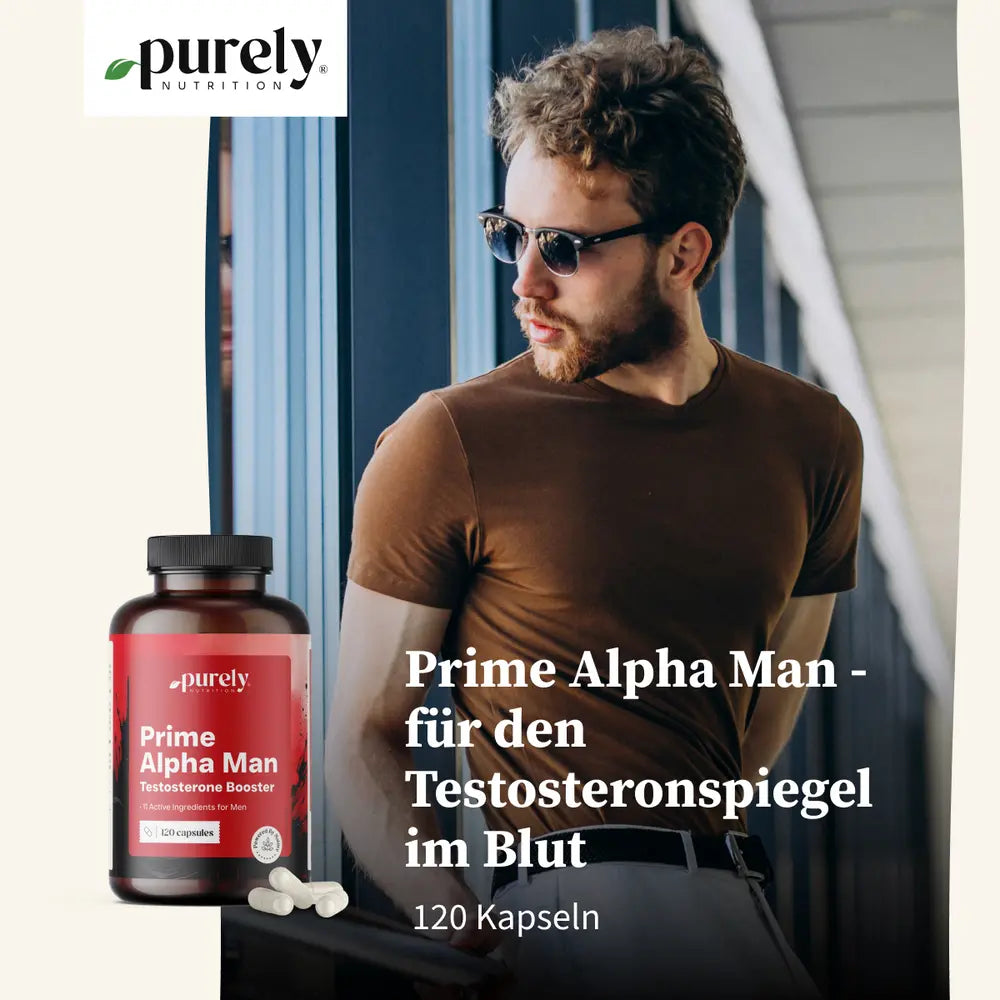 Purely Prime Alpha Man · für einen optimalen Testosteronspiegel im Blut · 120 Kapseln – Bild 3