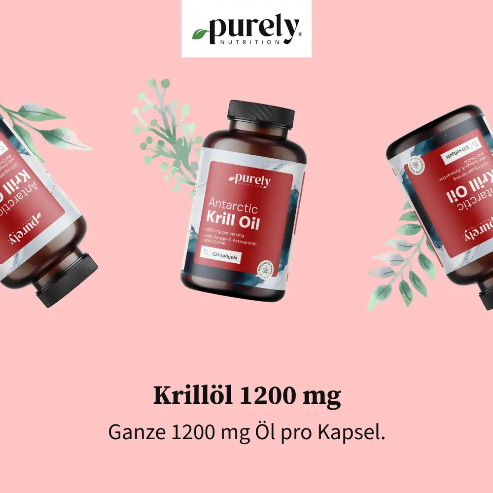 Purely Krillöl 1200 mg für Herz und Leber · 120 Weichkapseln – Bild 5