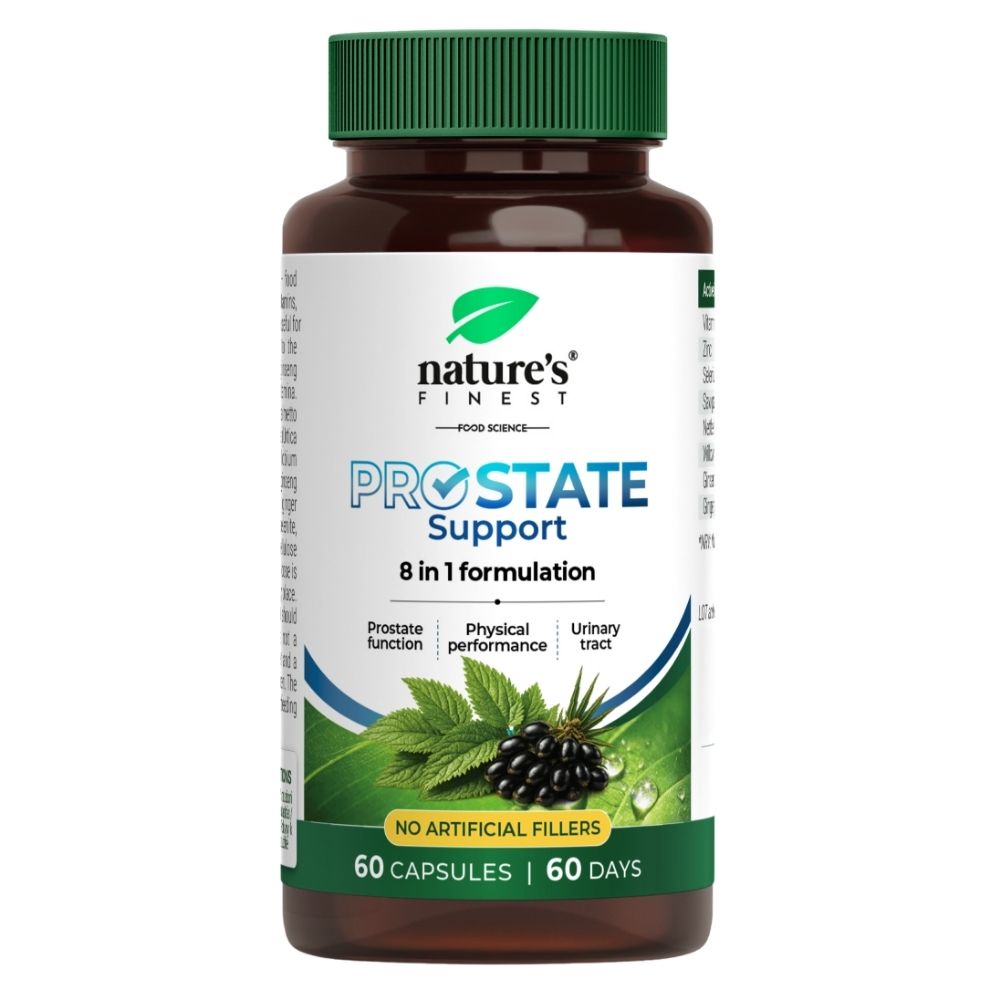 Nature’s Finest | PROSTATE Support – 8-in-1 Männer-Komplex für Prostata & Harnwege – Kapseln