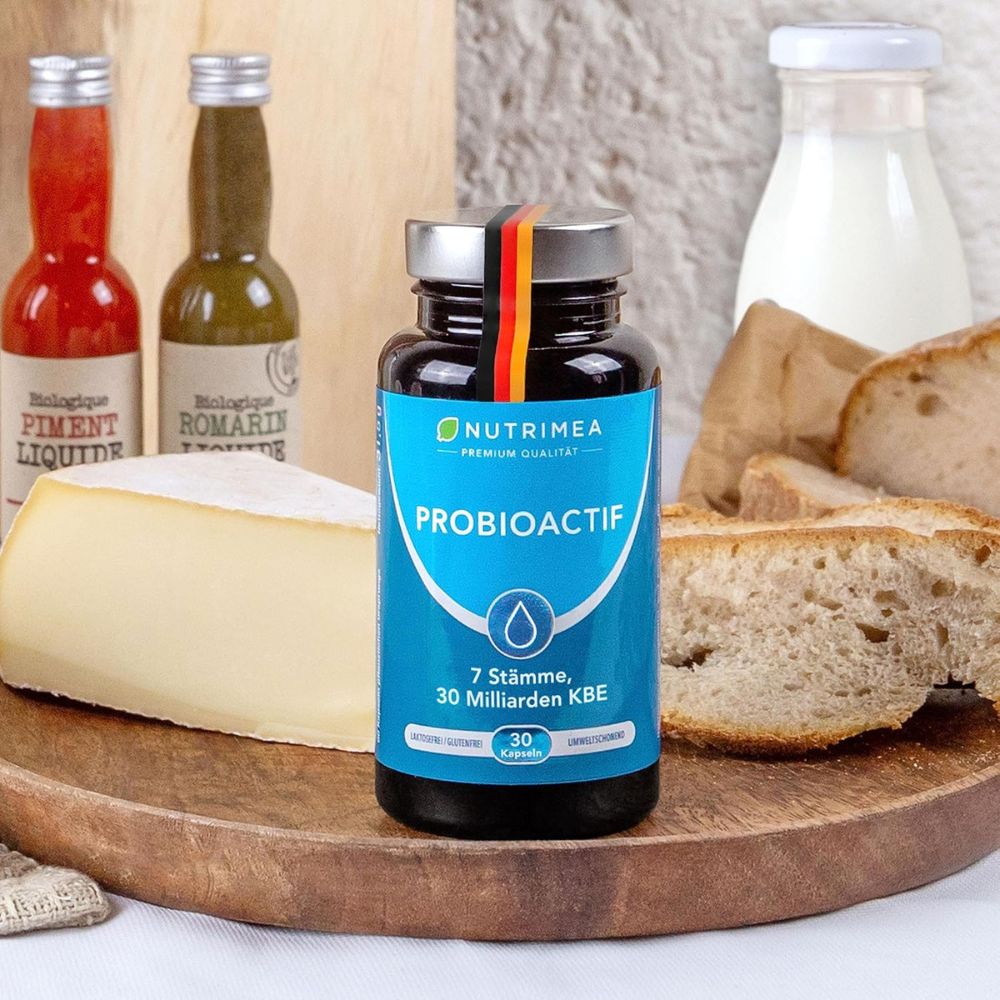 Nutrimea Probioactif Kulturen-Komplex mit 7 Bakterienstämmen & Vitamin D · 60 Kapseln – Bild 3