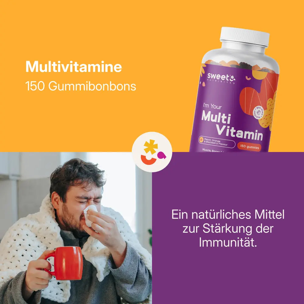 Sweet Nutribites Multivitamine · Gummibonbons mit 10 Vitaminen · 150 Gummibonbons – Bild 3