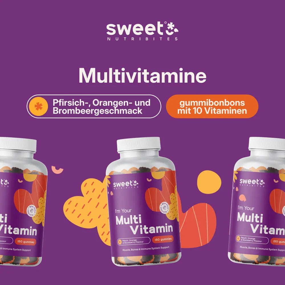 Sweet Nutribites Multivitamine · Gummibonbons mit 10 Vitaminen · 150 Gummibonbons – Bild 6