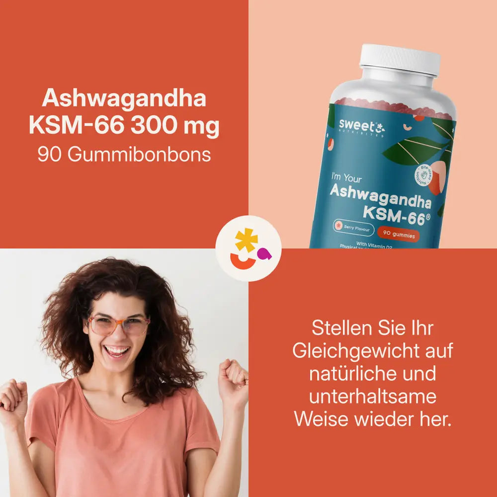Sweet Nutribites Ashwagandha KSM-66 300 mg · 90 Gummies – Bild 5