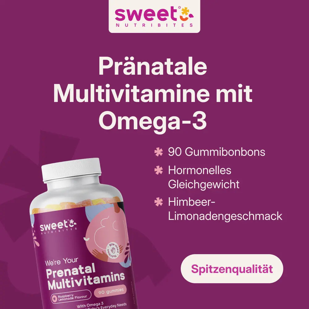 Sweet Nutribites Pränatale Multivitamine mit Omega-3 · 90 Gummibonbons – Bild 3