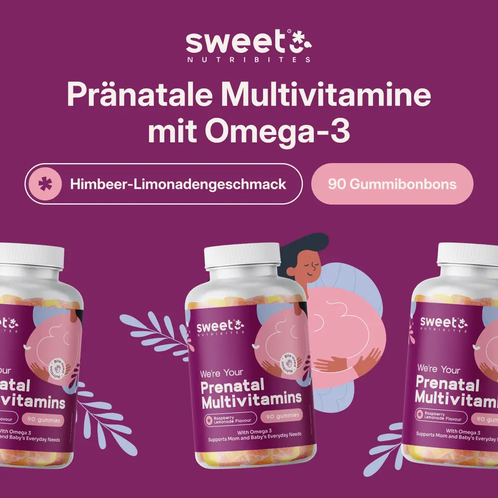 Sweet Nutribites Pränatale Multivitamine mit Omega-3 · 90 Gummibonbons – Bild 5
