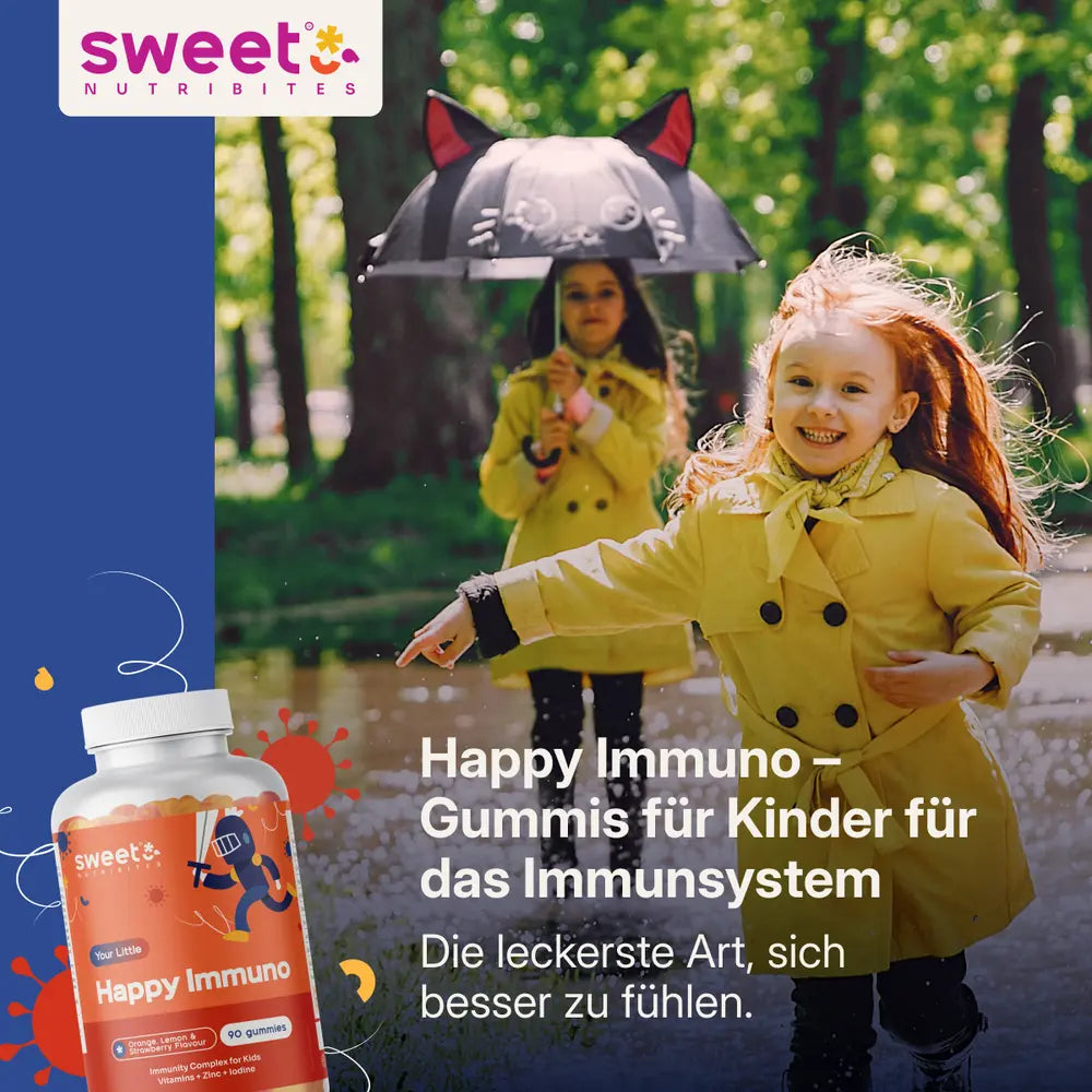 Sweet Nutribites Happy Immuno Gummis für Kinder für das Immunsystem · 90 Gummibonbons – Bild 2
