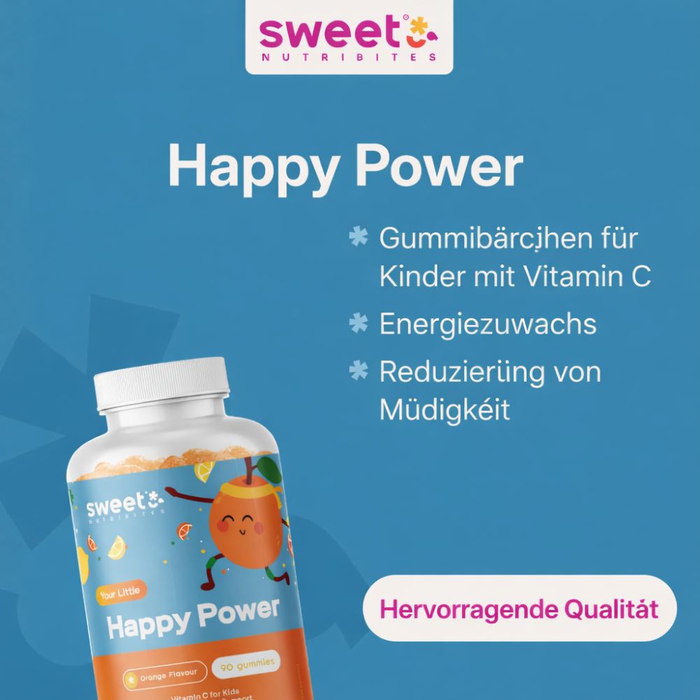 Sweet Nutribites Happy Power Gummis für Kinder mit Vitamin C · 90 Gummibonbons – Bild 3
