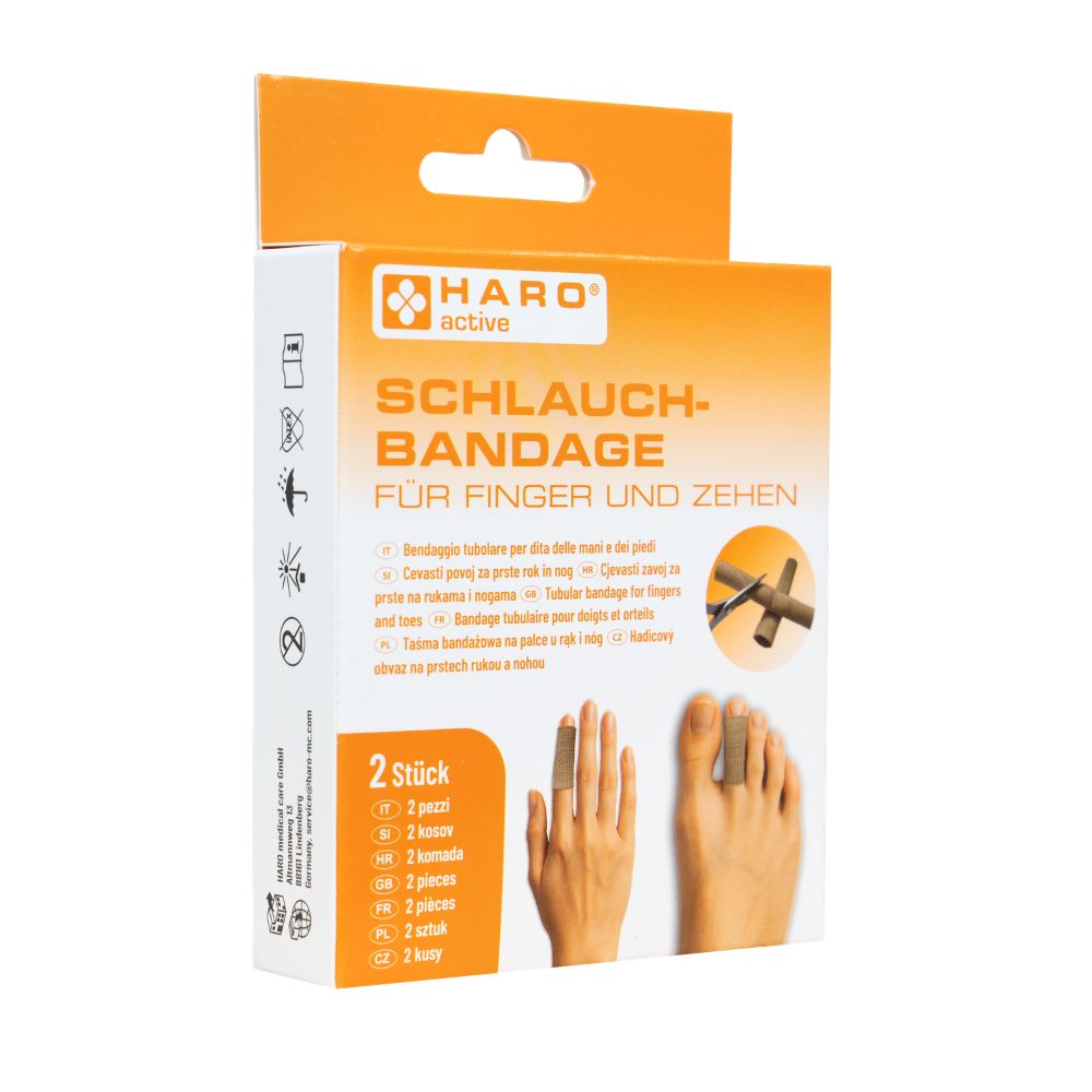 Haro Schlauchbandage für Finger und Zehen · 2 Stück à 15 cm – Bild 3