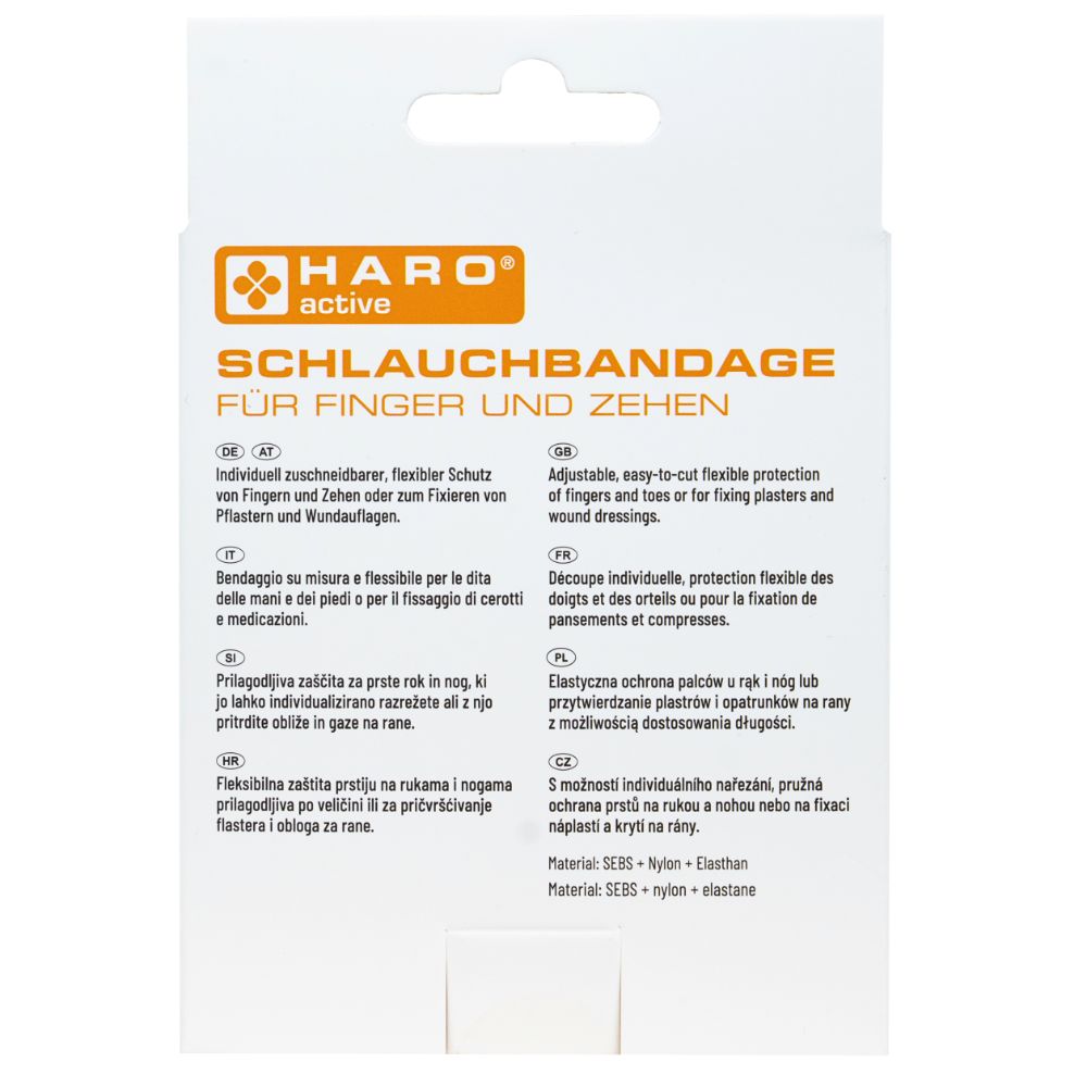 Haro Schlauchbandage für Finger und Zehen · 2 Stück à 15 cm – Bild 4