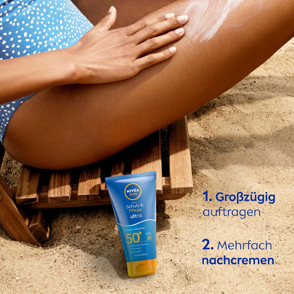 NIVEA SUN Schutz & Pflege Ultra Sonnenlotion LSF 50+ – Bild 3